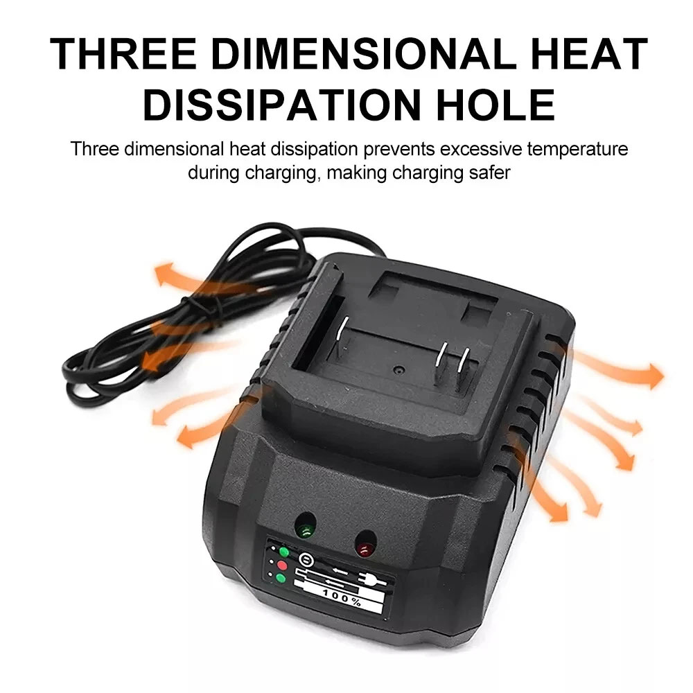 Li-ion Battery Charger 18V 21V - Power Tools Sheets ulasan dan harga