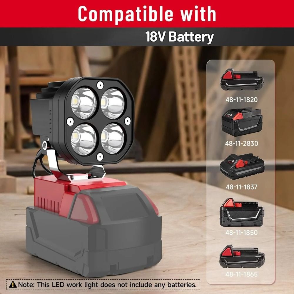 6500K, 6000LM Job Site Lightin - Power Tools Construction ulasan dan harga
