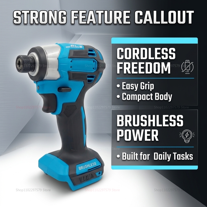 Cordless Brushless Impact Powe - Power Tools Construction ulasan dan harga