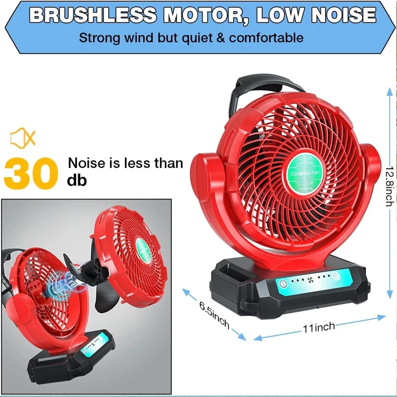 Cordless Fan For Milwaukee 18V - Power Tools Construction ulasan dan harga