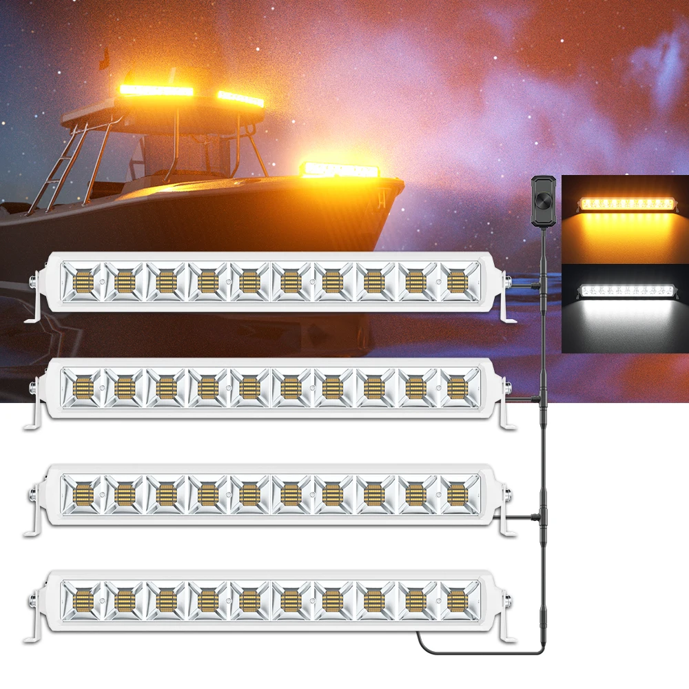 Dual Color Led Light Bar 4PCS  - Power Tools Yellow Color ulasan dan harga