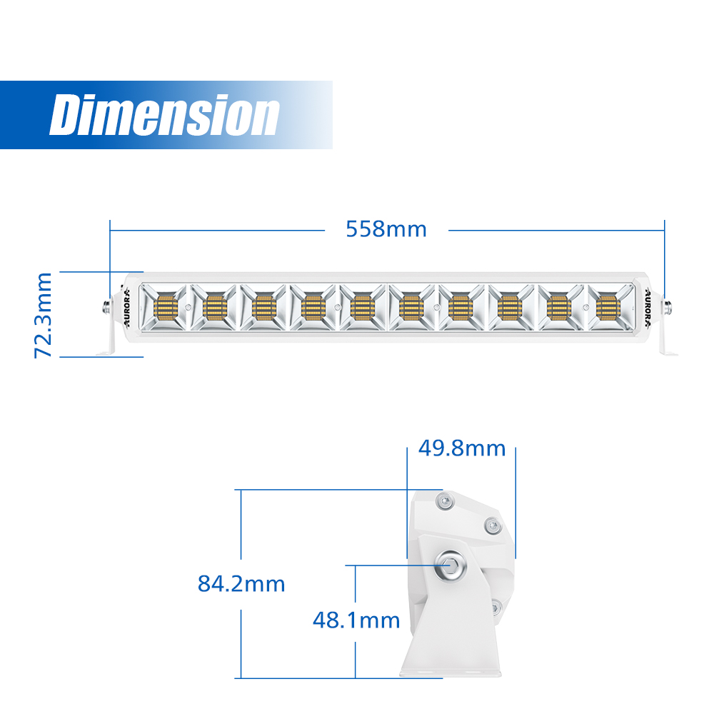 Dual Color Led Light Bar 4PCS  - Power Tools Yellow Color ulasan dan harga