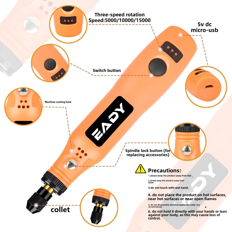 USB Cordless Rotary Tool Kit – - Power Tools Sheets ulasan dan harga