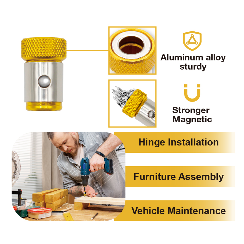 Universal 1/4 Inch Magnetic Sc - Power Tools Yellow Color ulasan dan harga