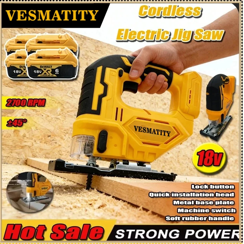 2700RPM Curve Saw Cordless Ele - Power Tools Jigsaw ulasan dan harga