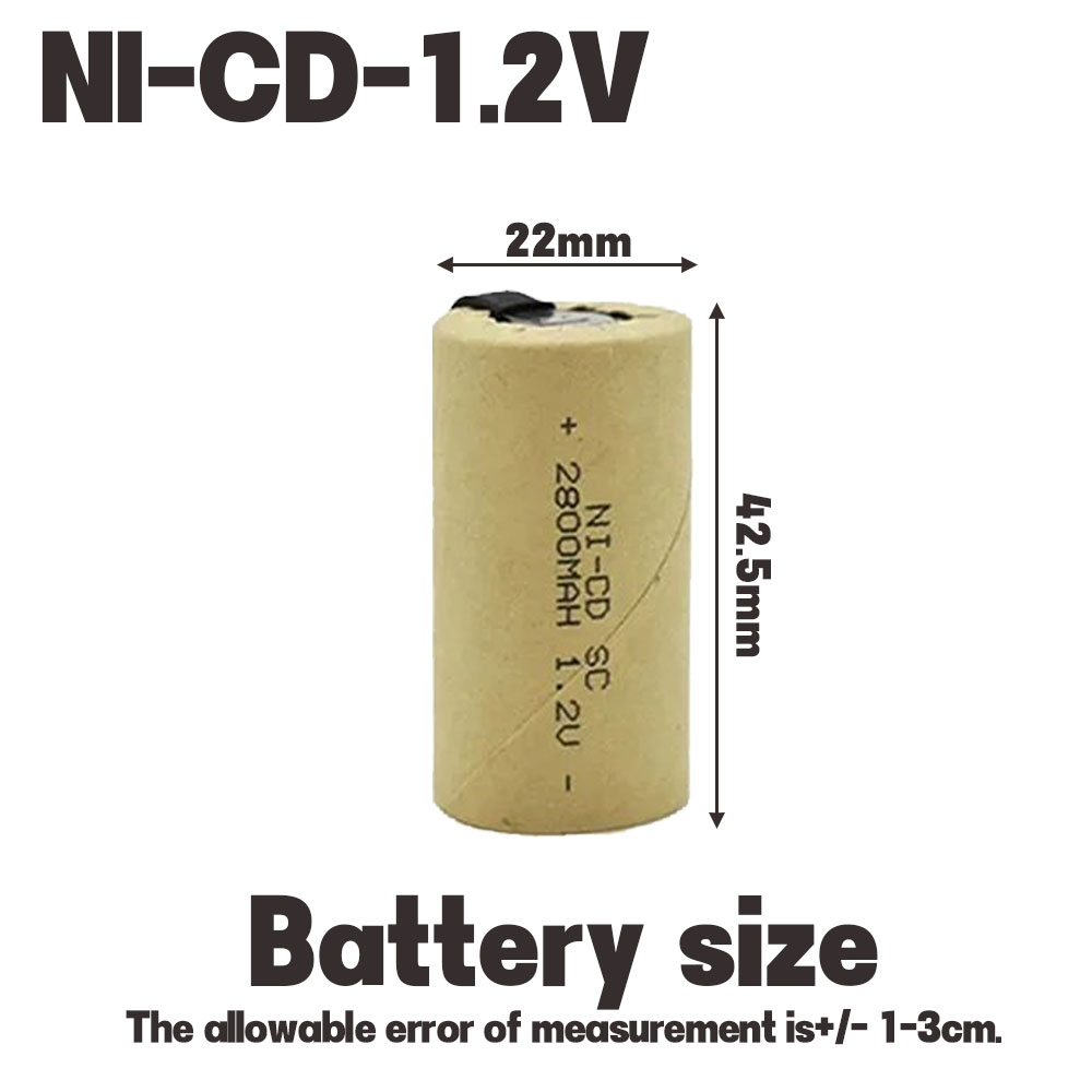 2800mAh 1.2V Ni-Cd Rechargeabl - Power Tools Ltd ulasan dan harga