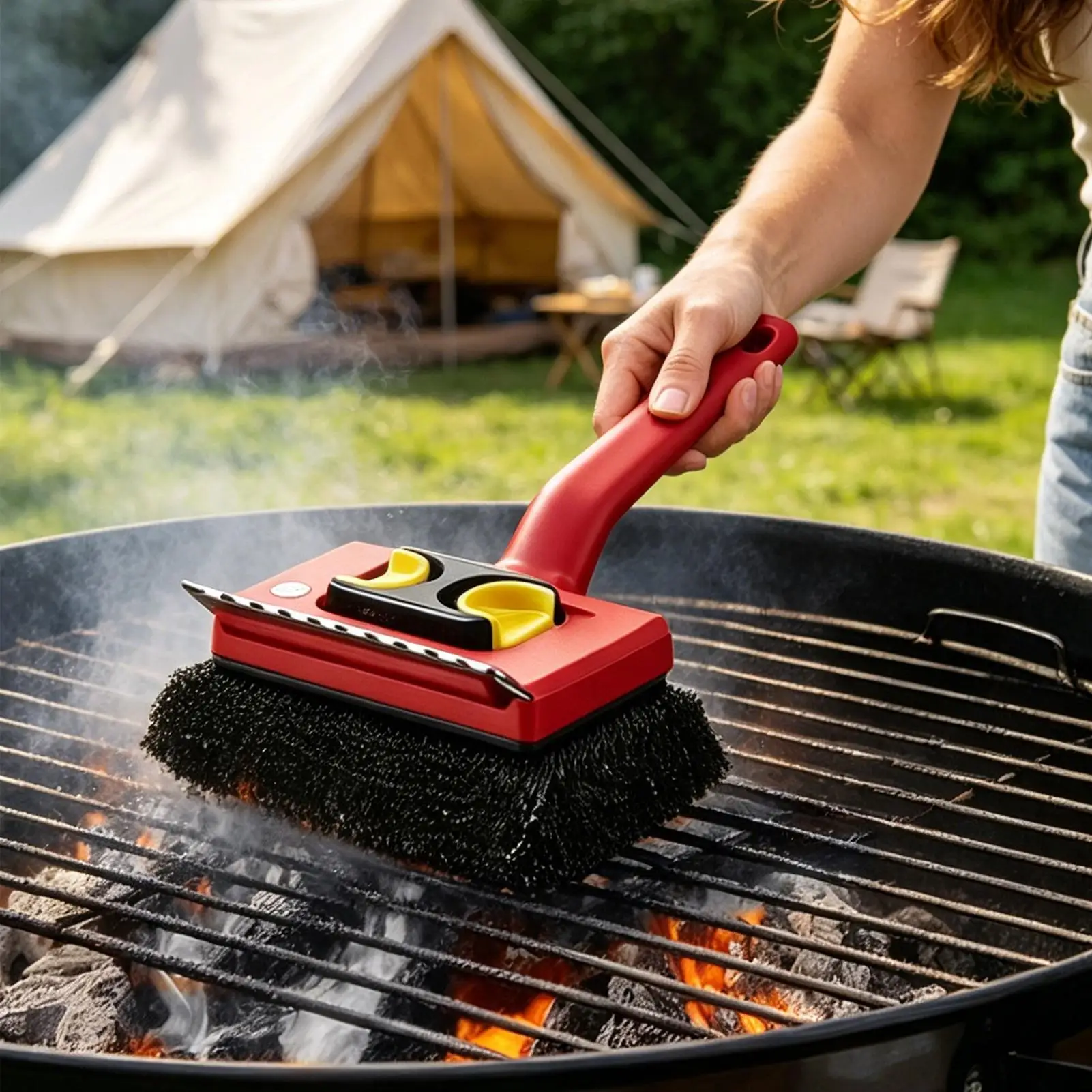 Long Handle Electric Grill Bru - Power Tools Red ulasan dan harga