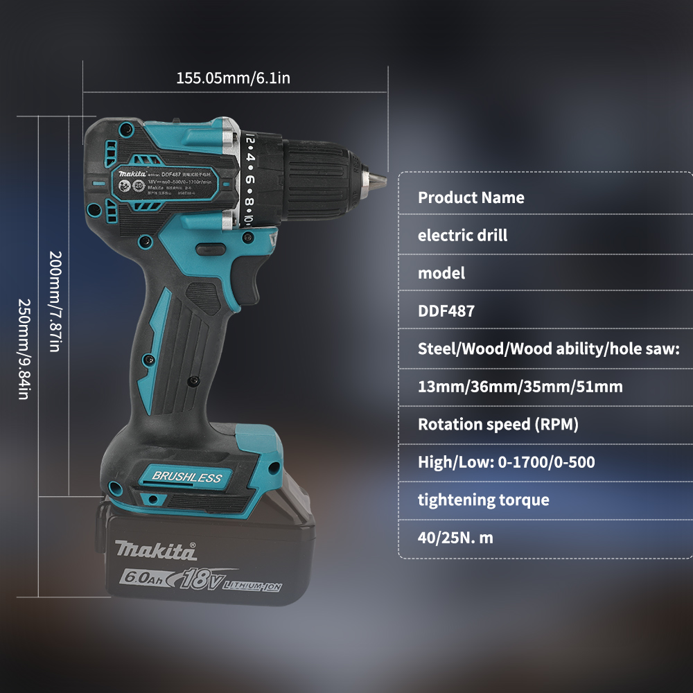 18V Brushless Cordless Drill 4 - Power Tools Sheets ulasan dan harga