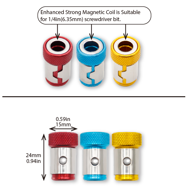 Universal 1/4 Inch Magnetic Sc - Power Tools Yellow Color ulasan dan harga